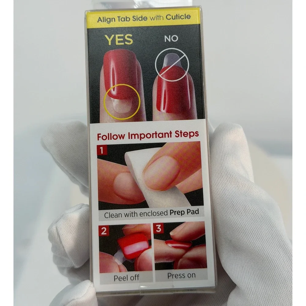 impress Press On Manicure One‎ Shine Day 30 Nails 6 Accents No Glue Needed 93-40